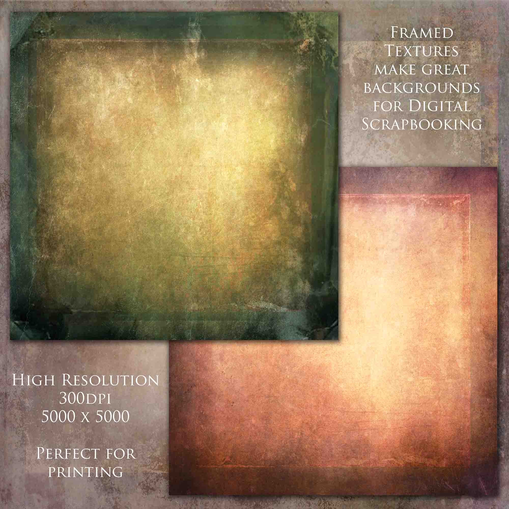 10 Fine Art TEXTURES - FRAMED Set 8